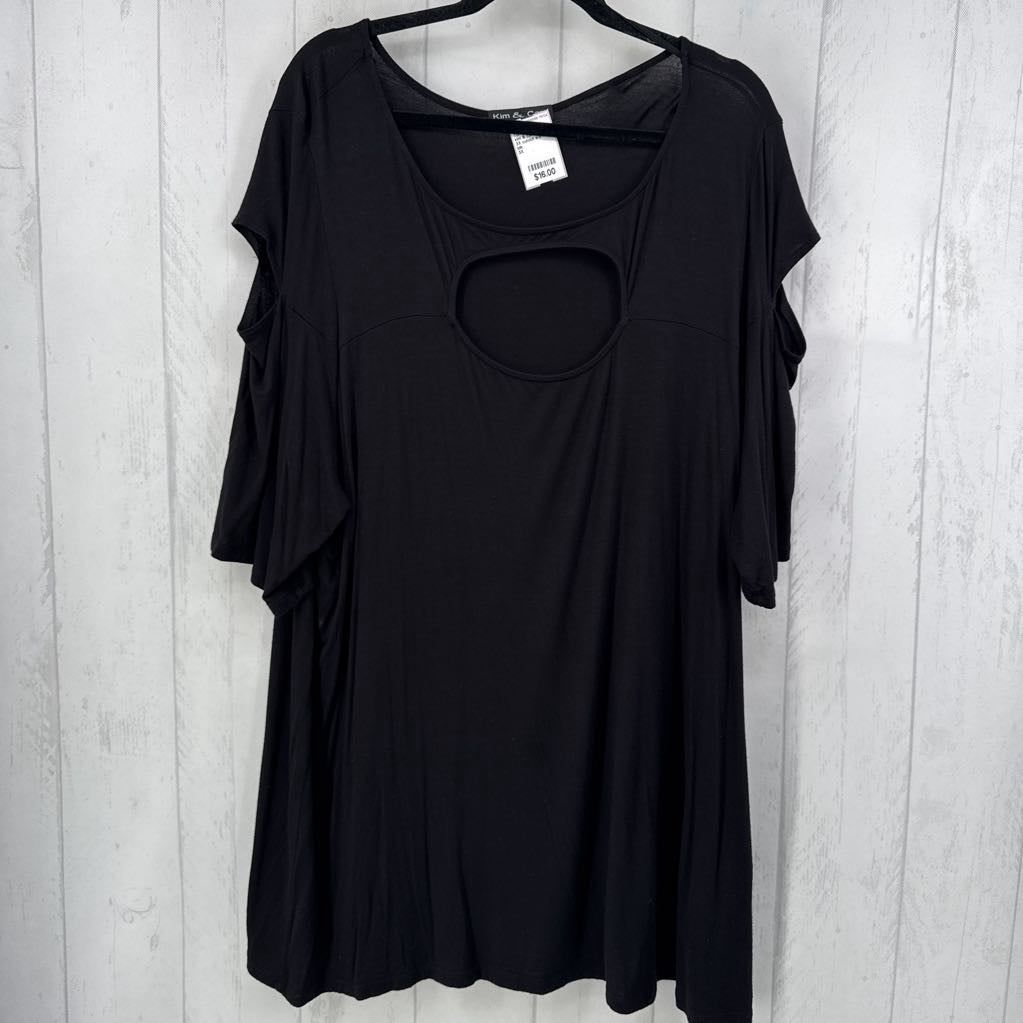 3X cutout s/s top