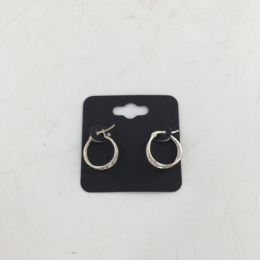 silver hoop earrings