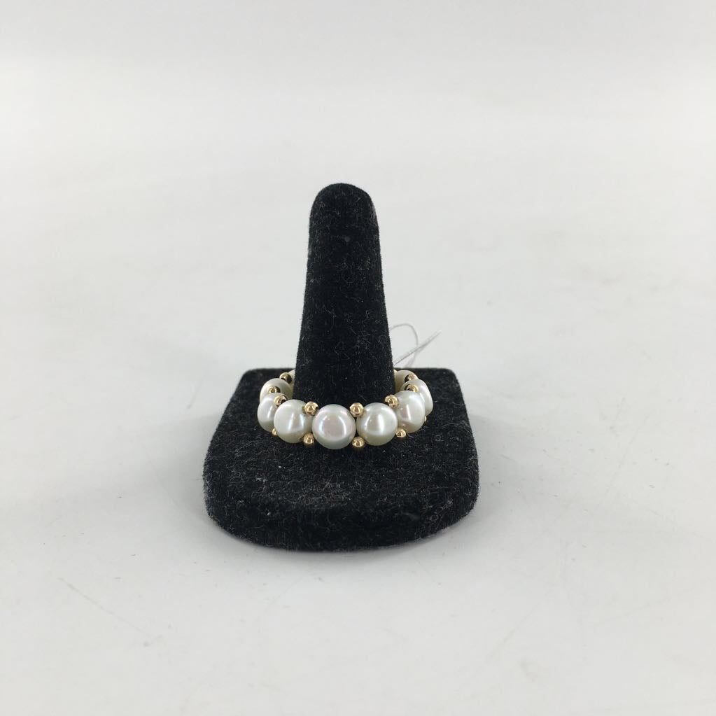 stretch pearl ring