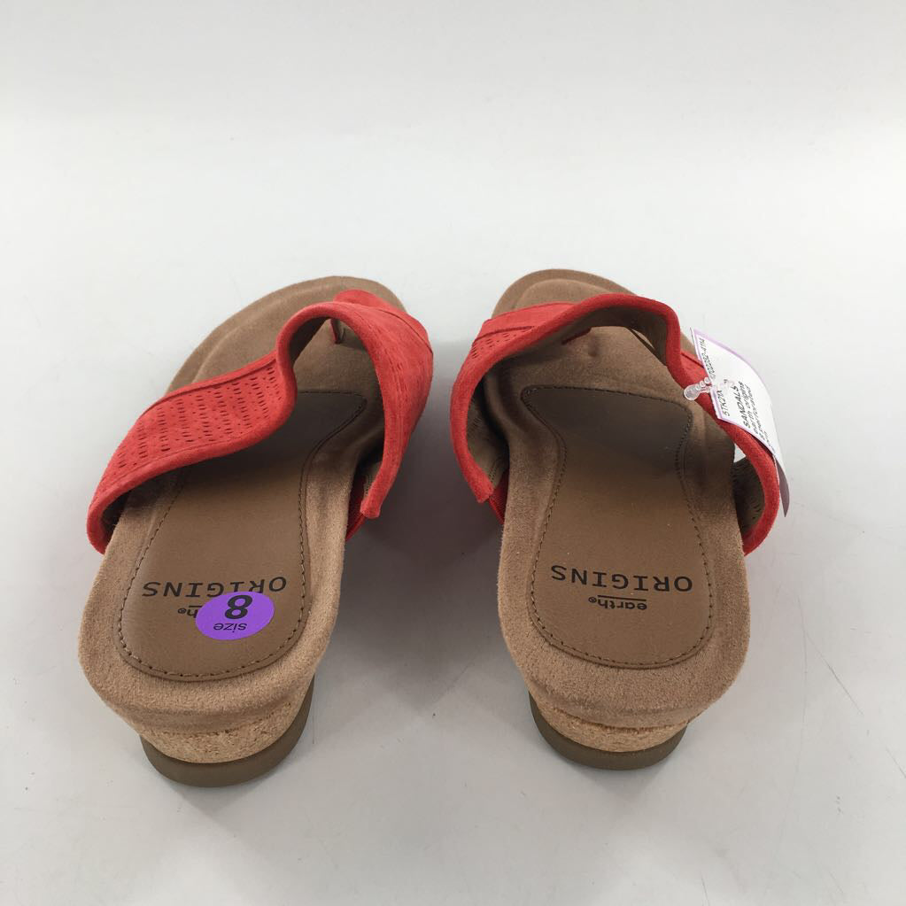 8 perforated leather wedge heel sandal