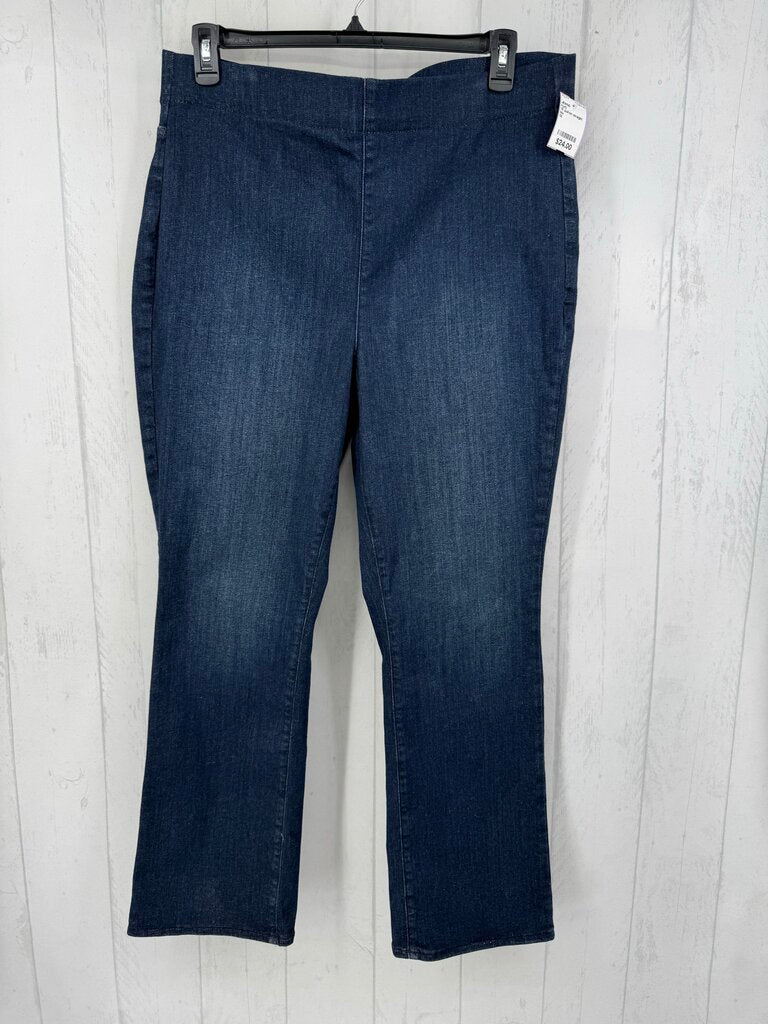 1X pull-on straight leg jean