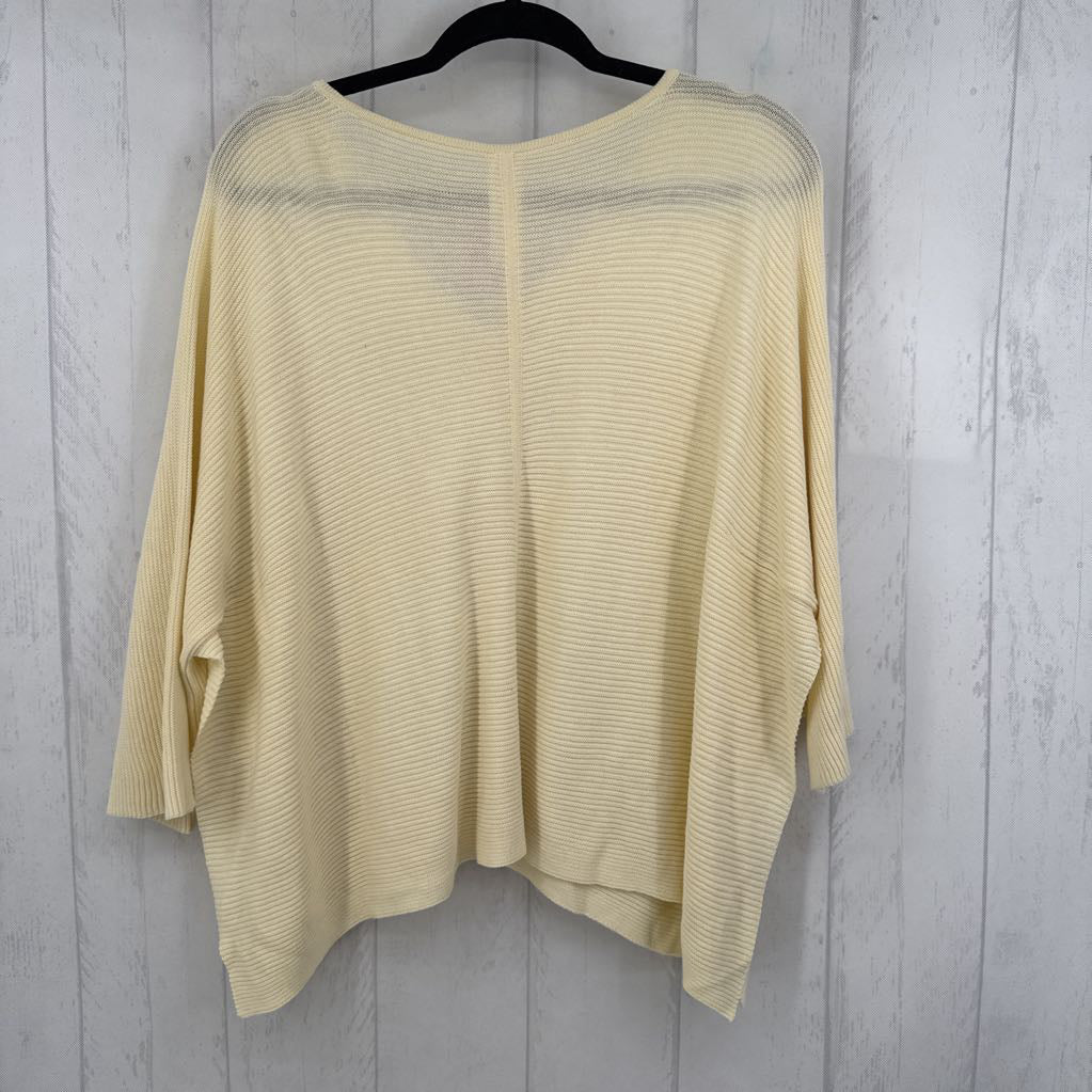 M rib knit poncho