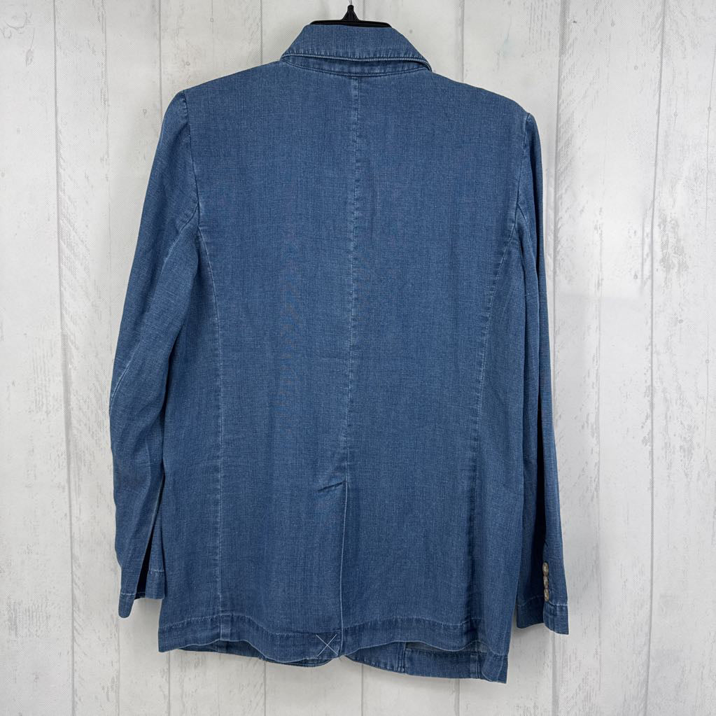XS denim blazer