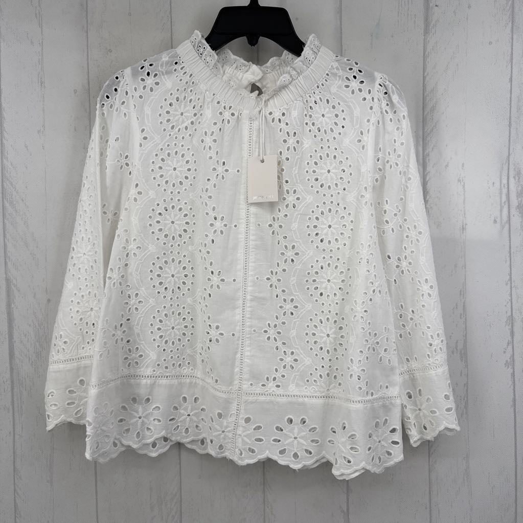 R79 S eyelet button back l/s top