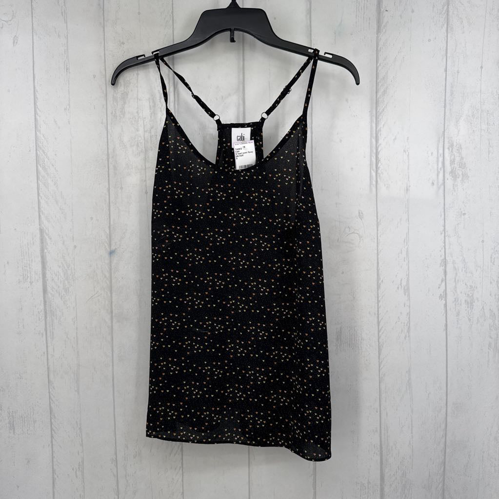 S heart print flowy tank