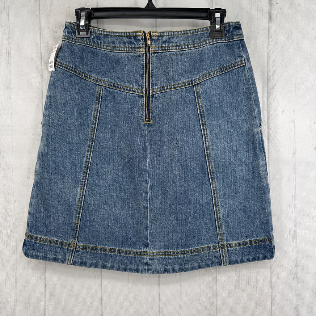2 denim utility skirt