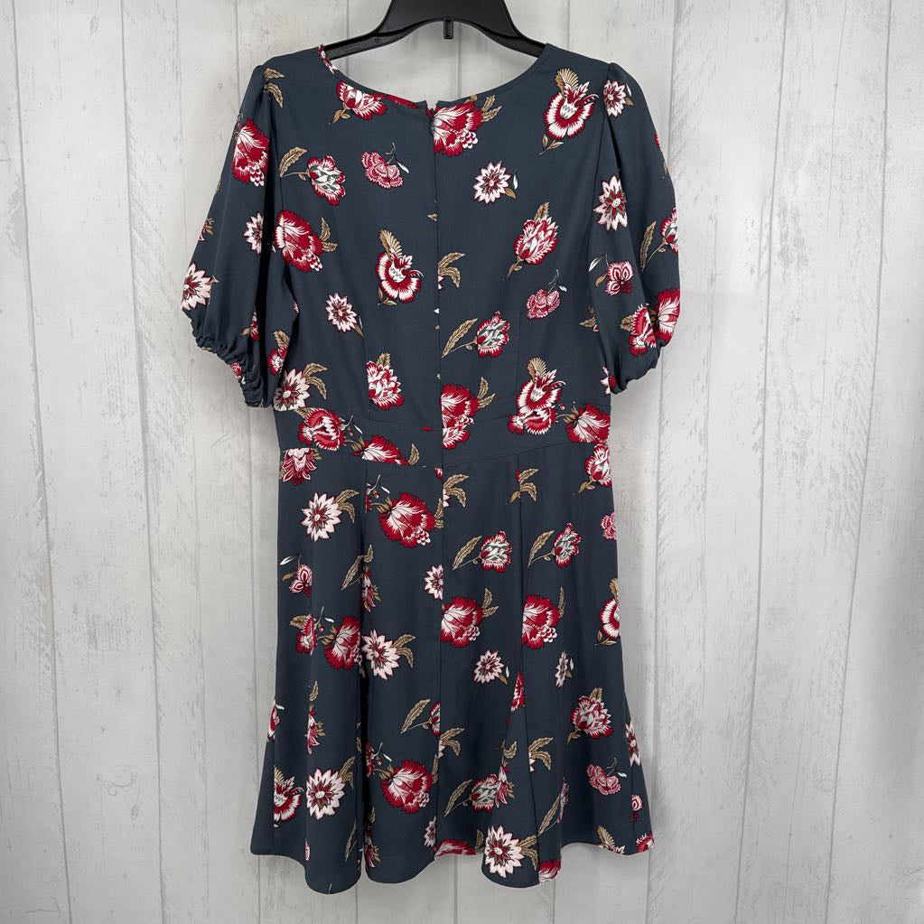 R85 10 flo print s/s dress