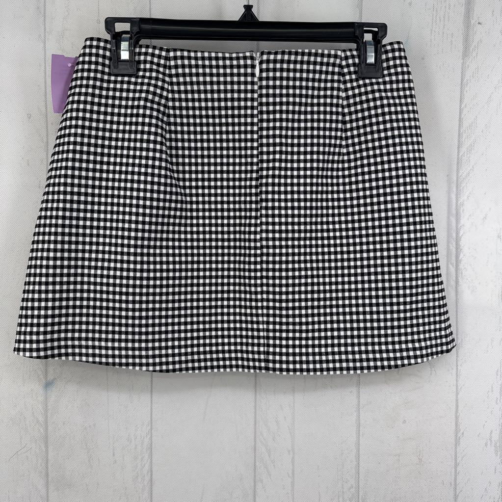 S gingham mini skirt
