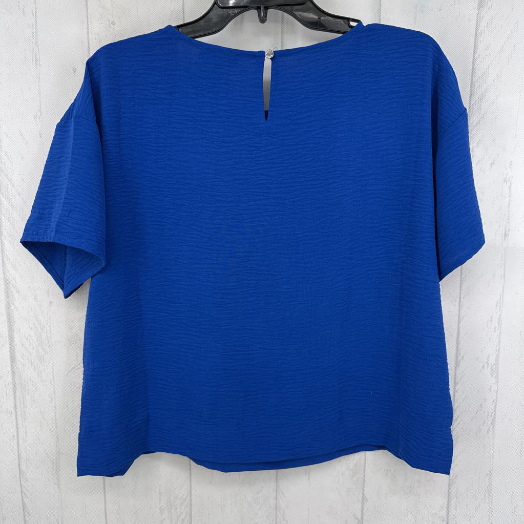 L textured s/s top
