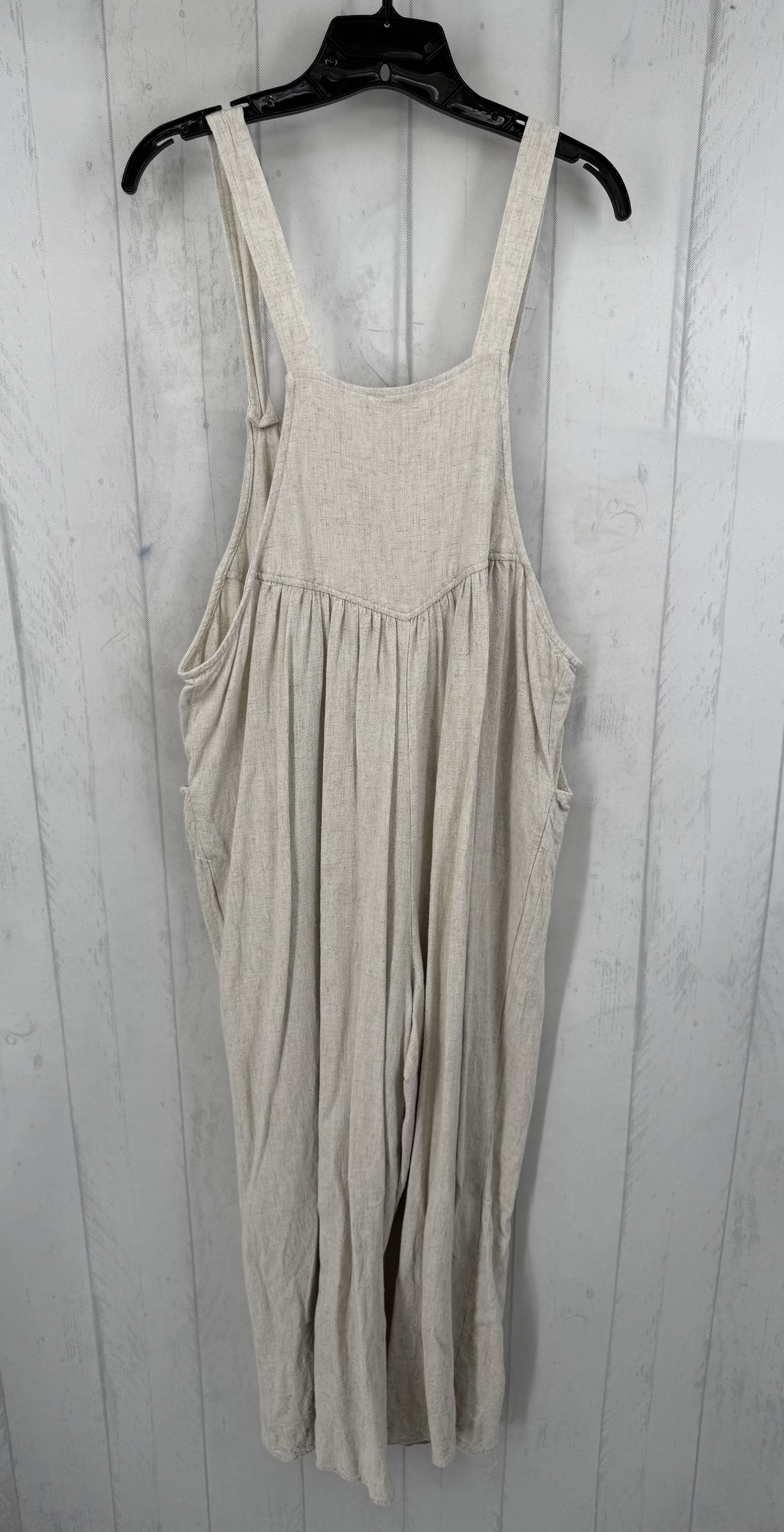 XL lightweight linen blend jumpsuit