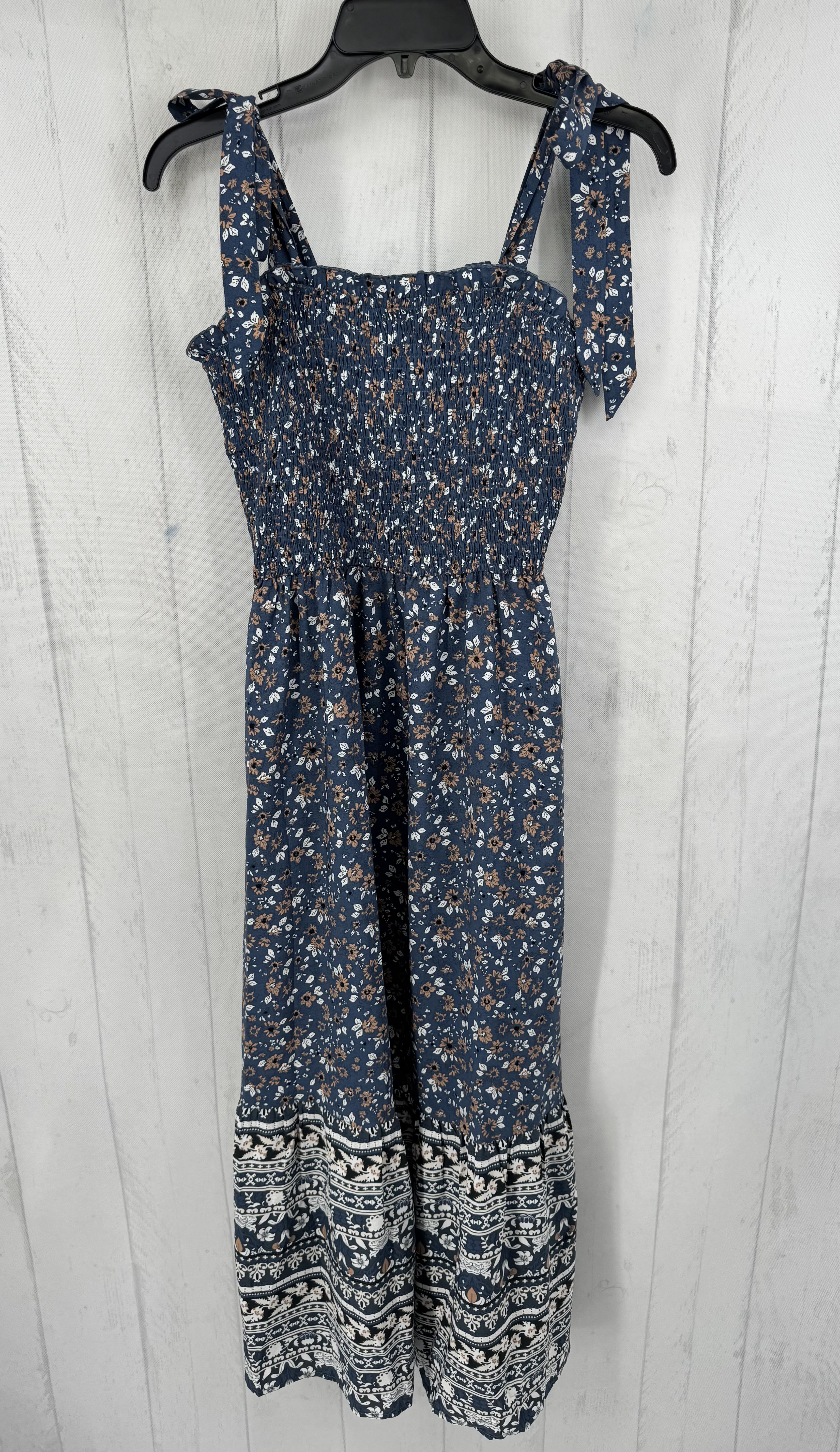 M flo print smocked sundress