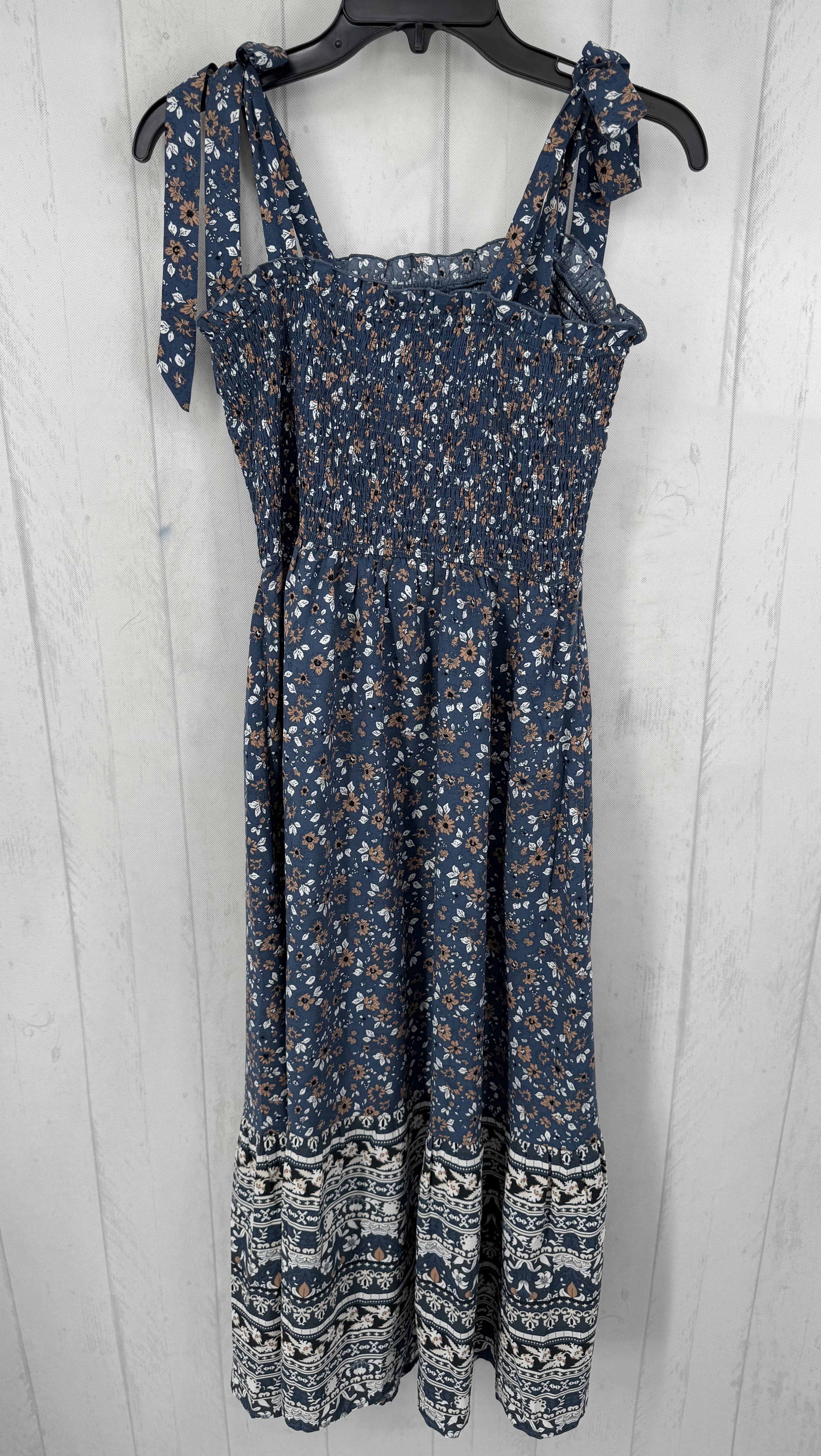 M flo print smocked sundress