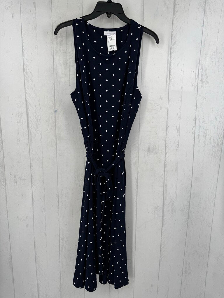 XL polka dot slvls dress