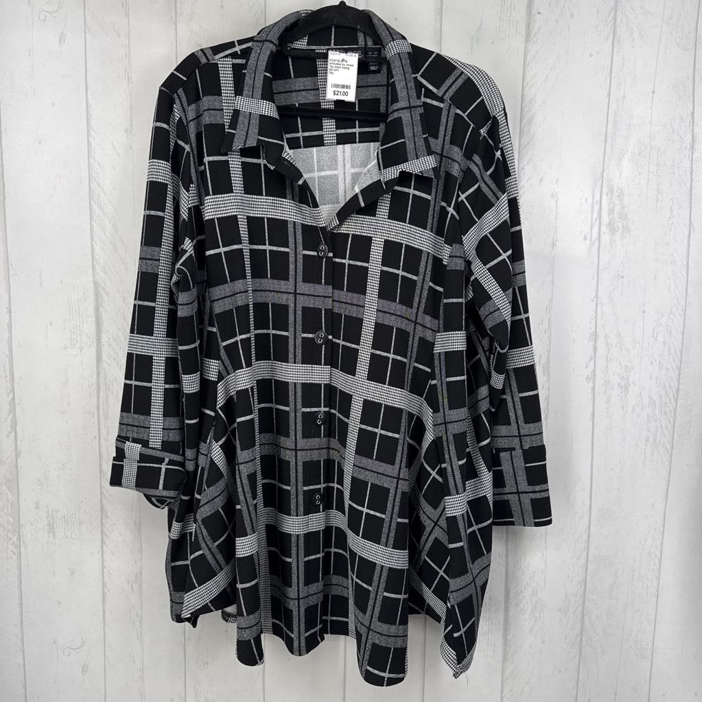 1Xp plaid swing jacket