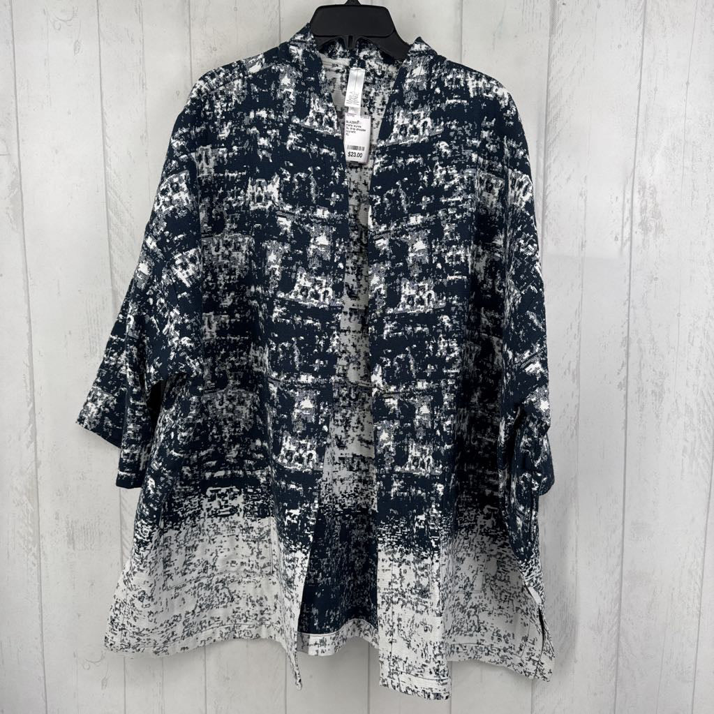 XL drop shoulder open front jacket