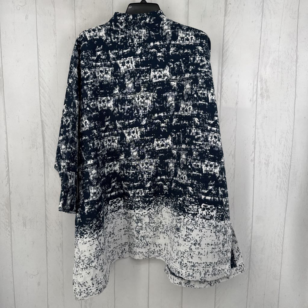 XL drop shoulder open front jacket