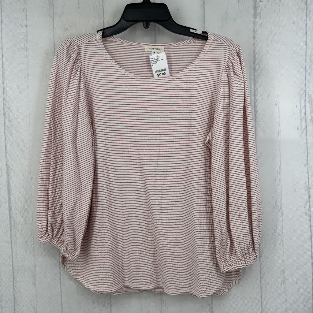 M striped l/s tee