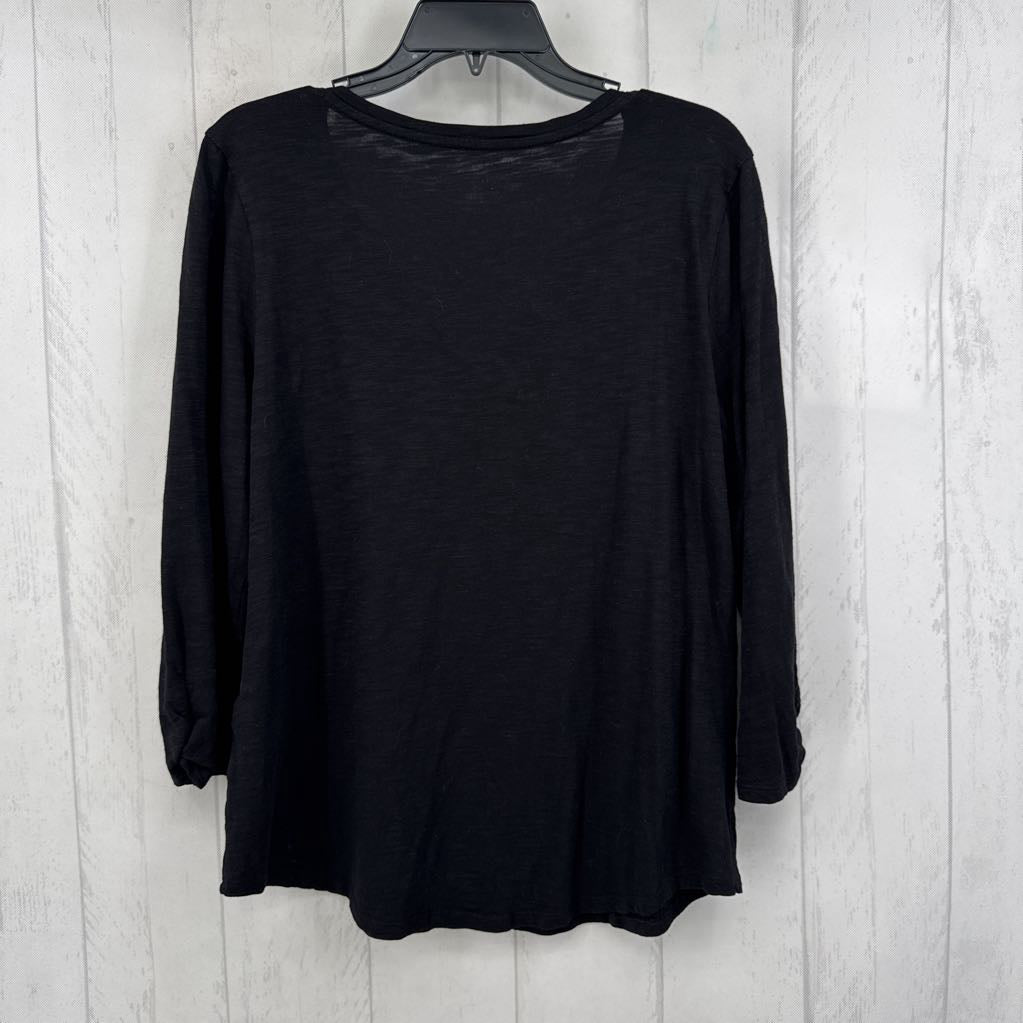 L v-neck 3/4 slv tee