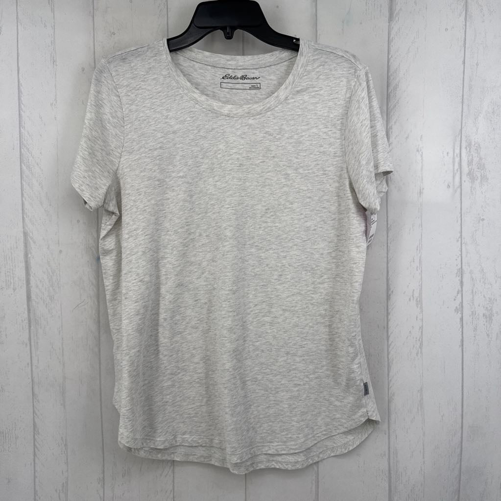 L heathered s/s tee