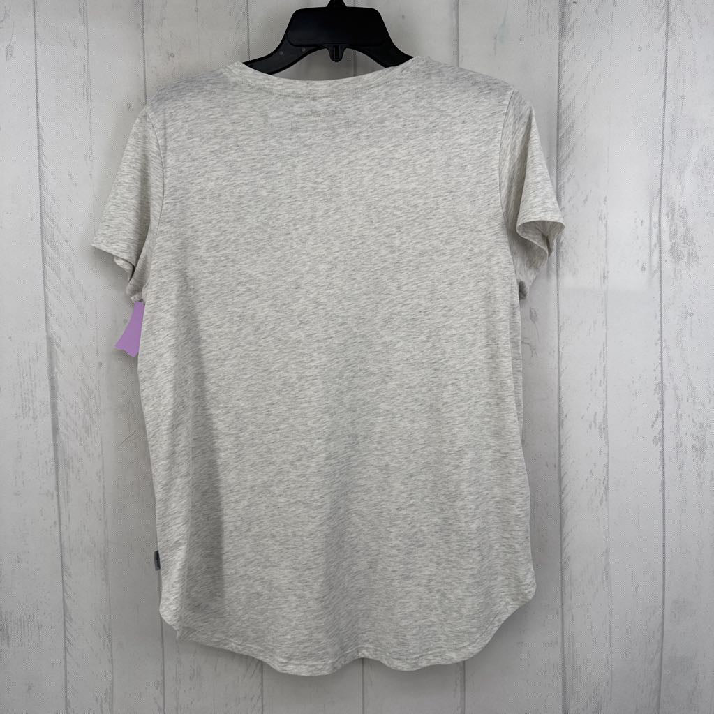 L heathered s/s tee