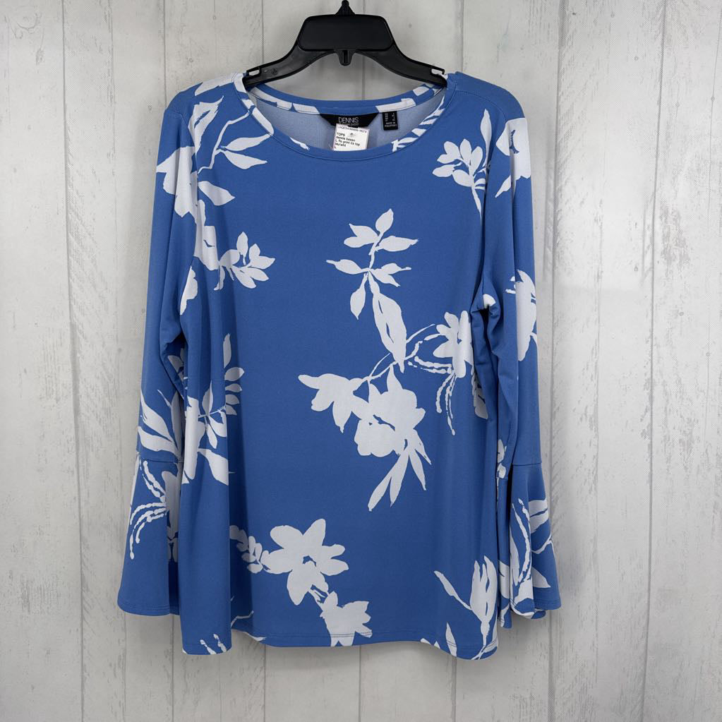 L flo print l/s top