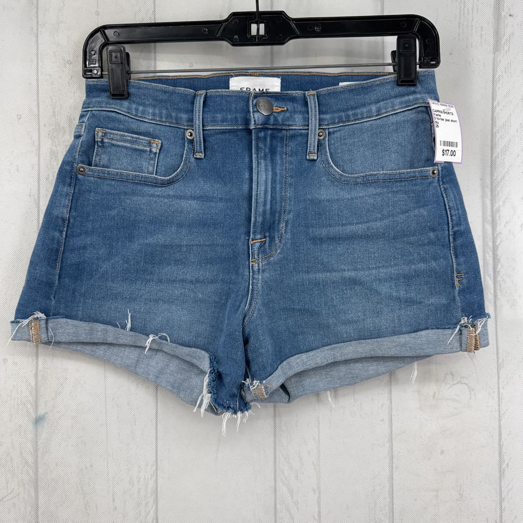 0 hi-rise jean short