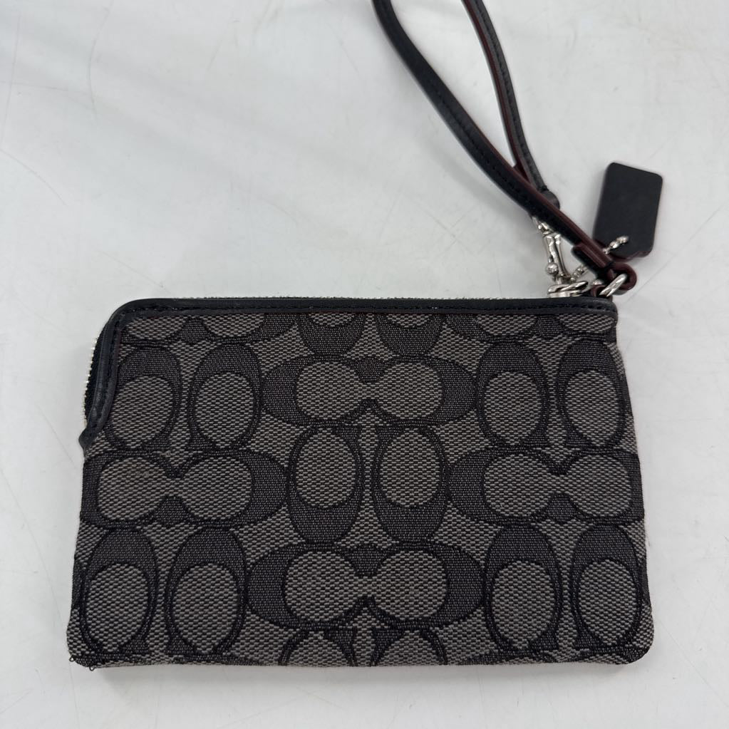 canvas signature wristlet