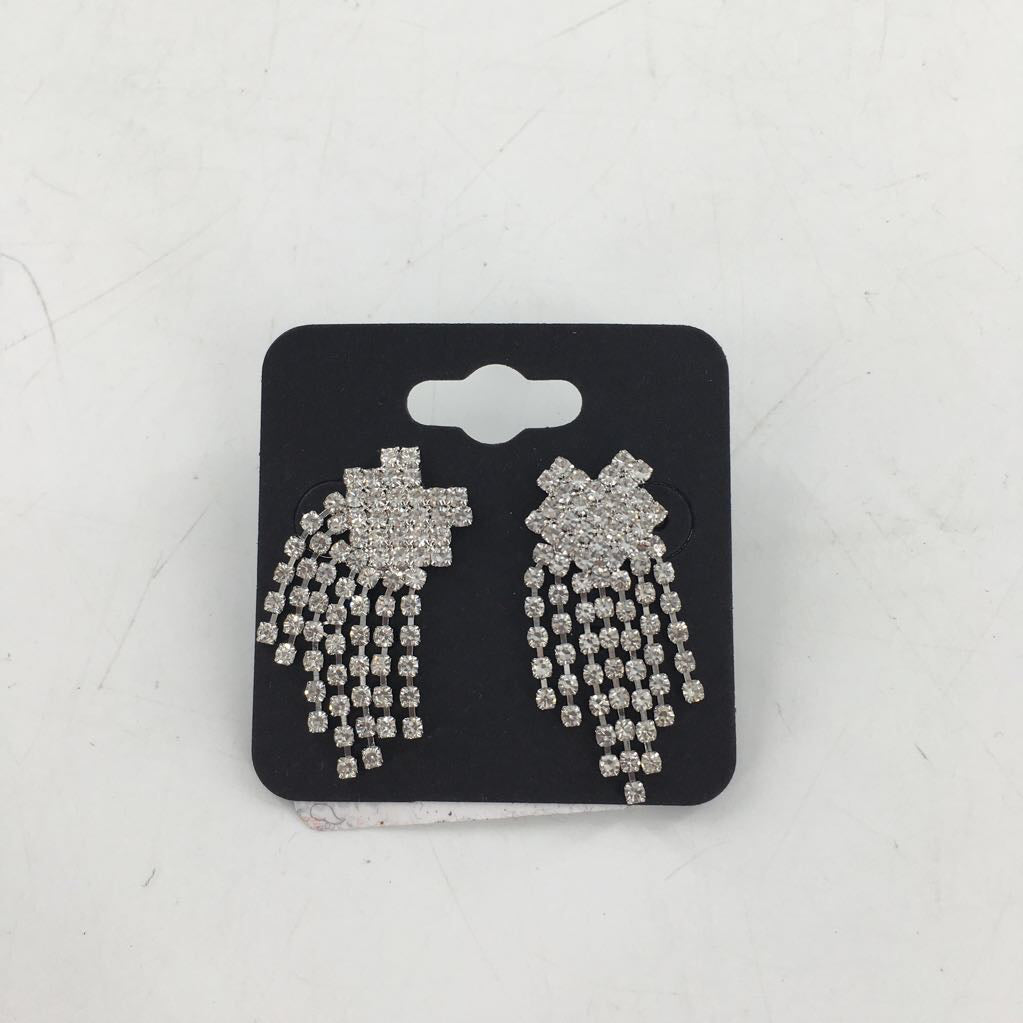 rhinestone dangle earrings