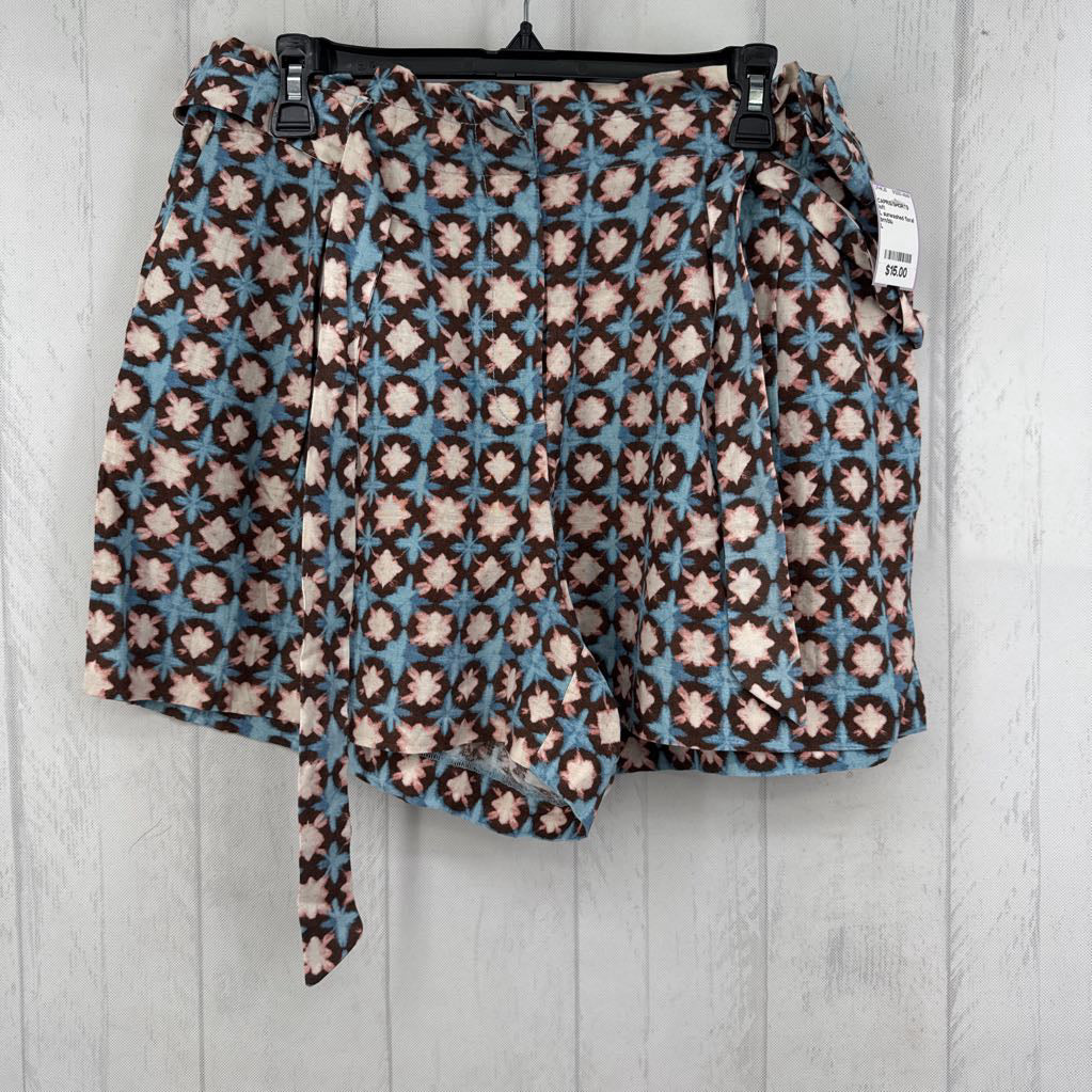 L sunwashed floral shorts