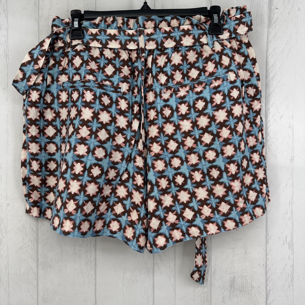 L sunwashed floral shorts