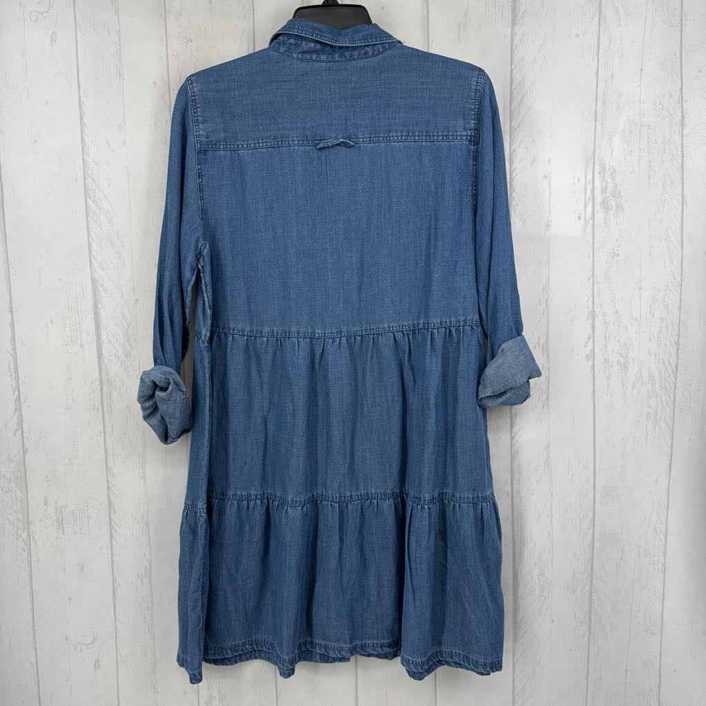 R89 M l/s button shirt dress