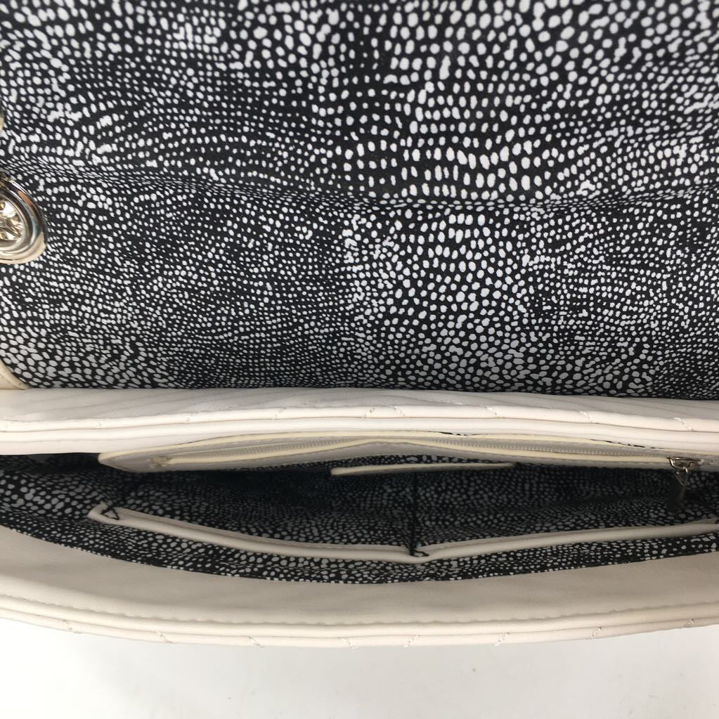 quilted flap turnlock chain strap shoulder bag