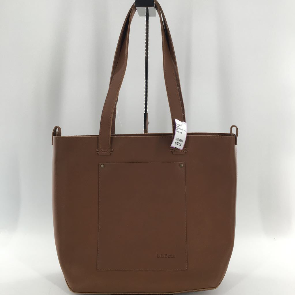 leather top zip tote