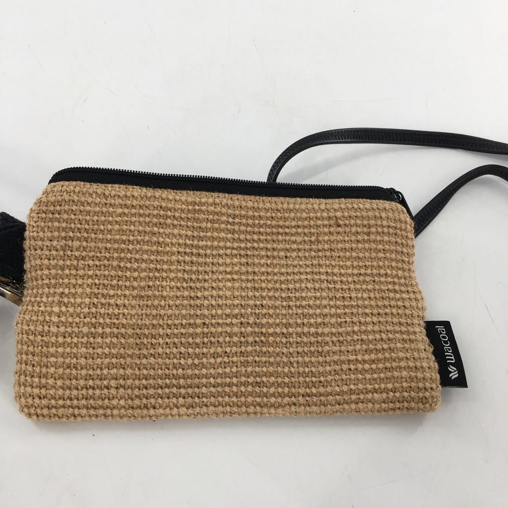 2pc straw tote w/ pouch