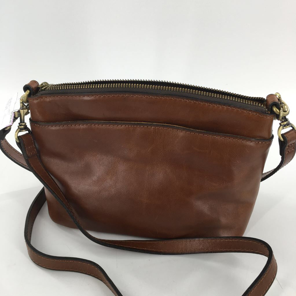 top zip crossbody w/ slip pockets