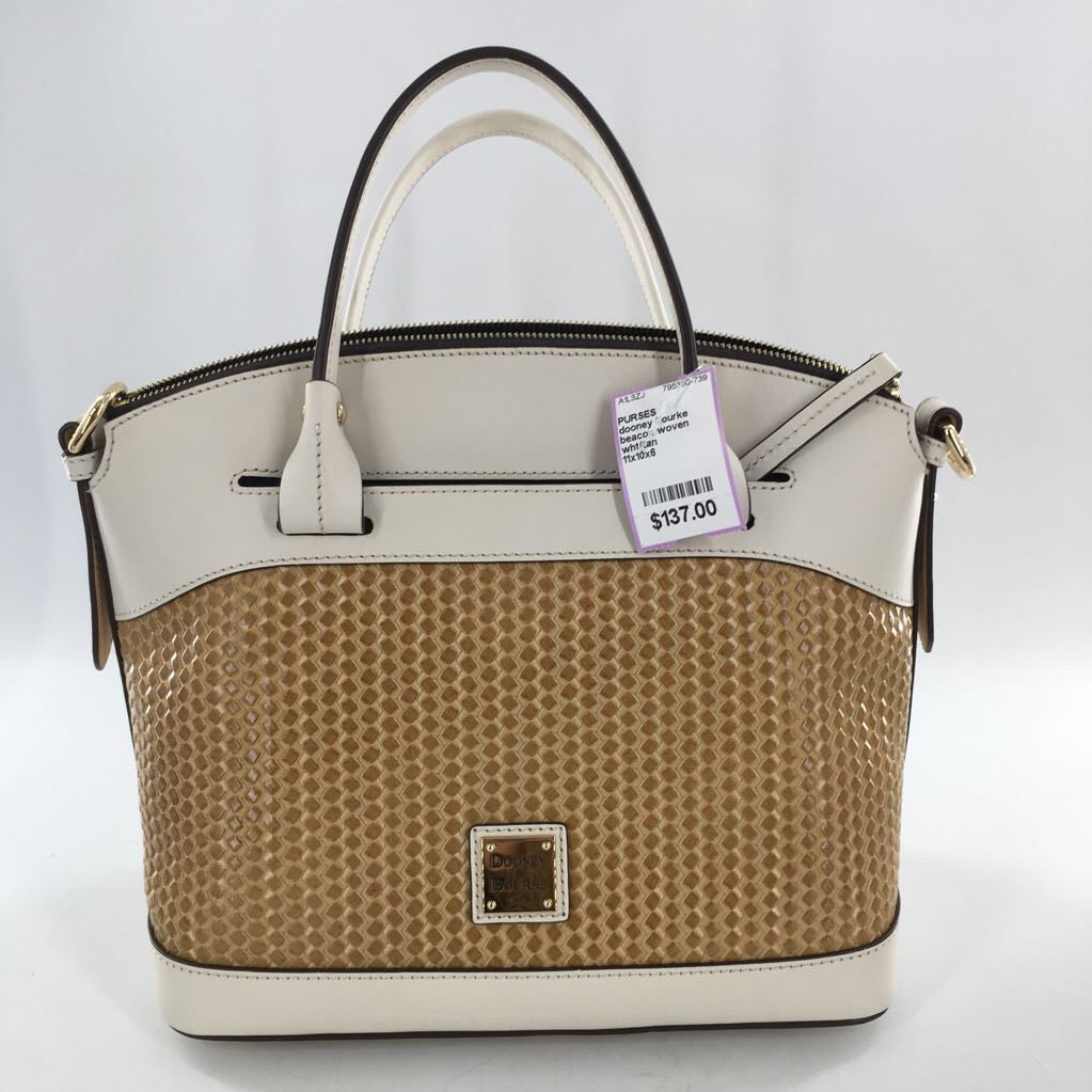 beacon woven domed satchel