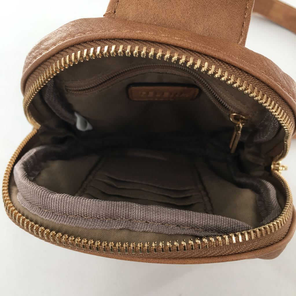 vegan leather slingbag