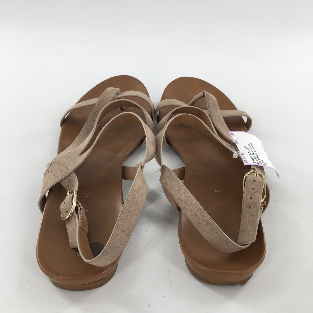 10 faux suede strappy sandal