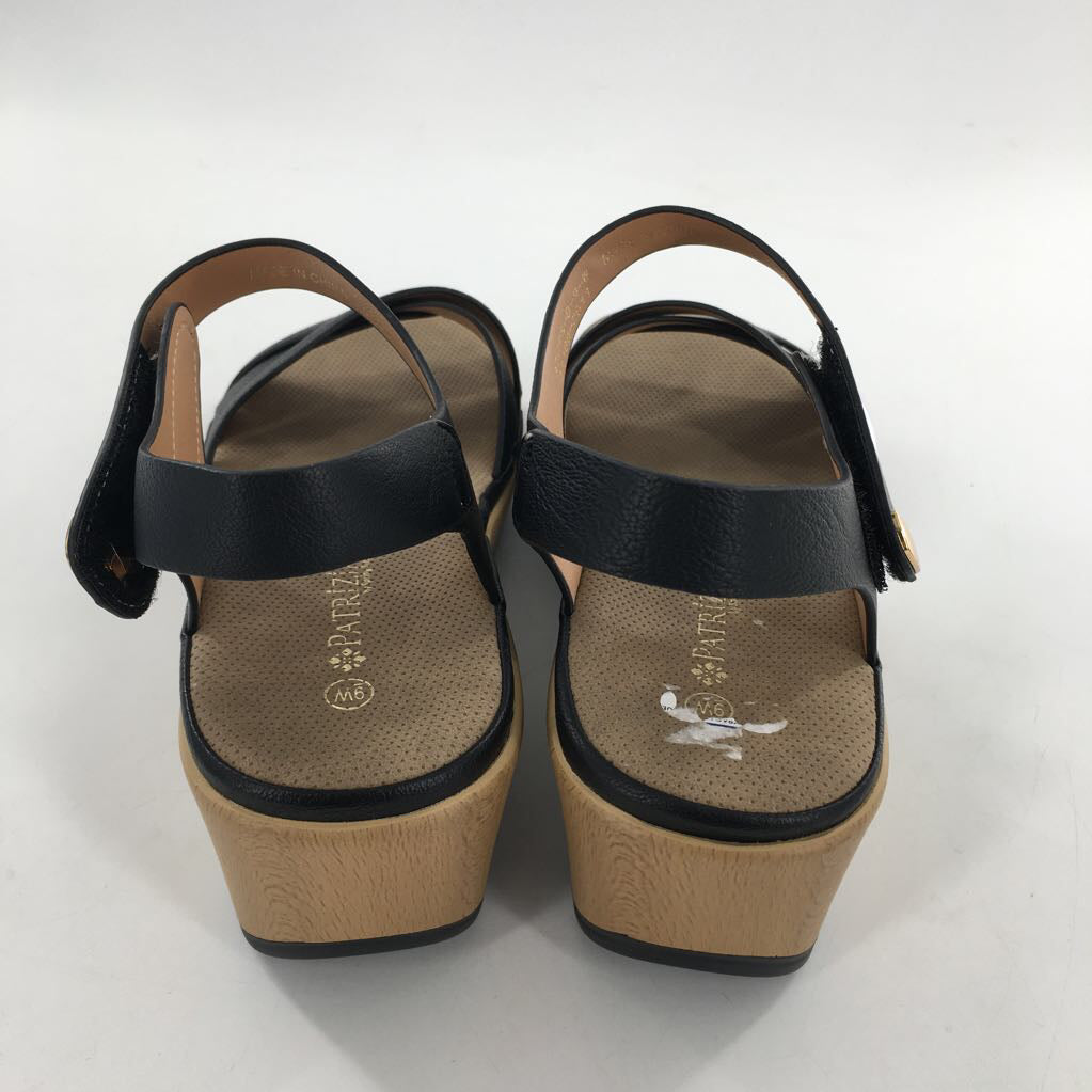 9w velcro strap wedge heel sandal