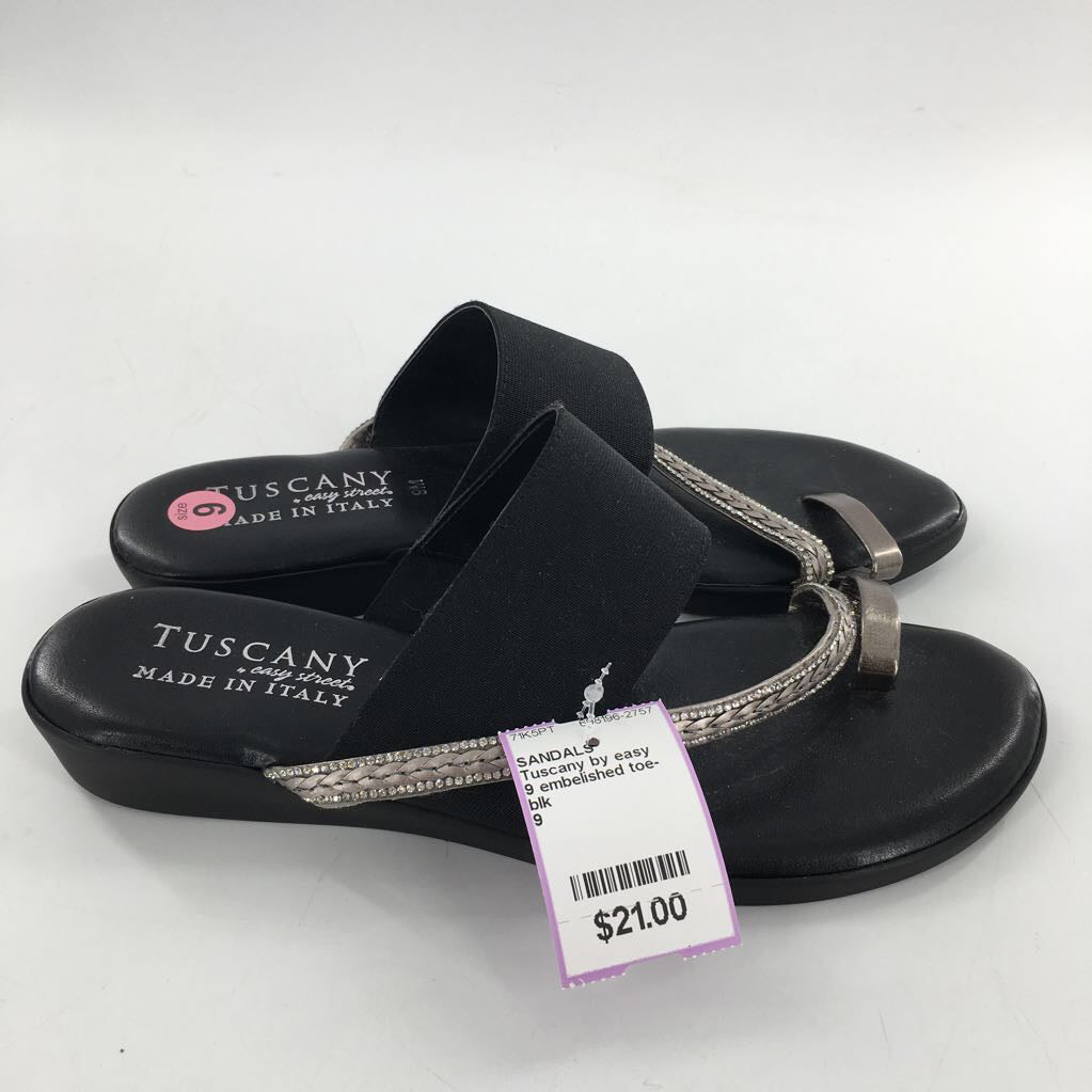 9 embelished toe-strap sandal