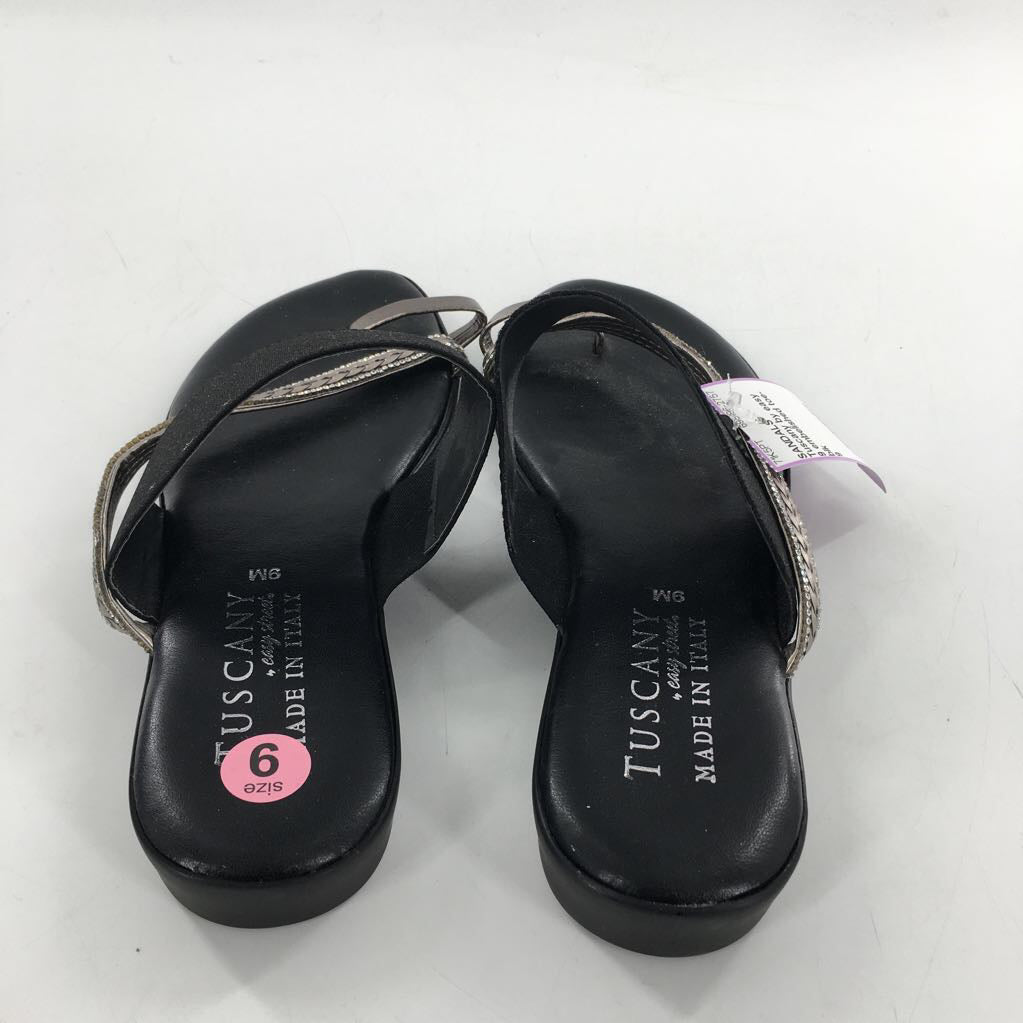 9 embelished toe-strap sandal