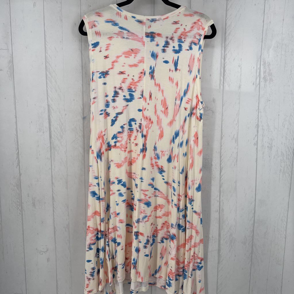 XXL tie-dye slvls dress
