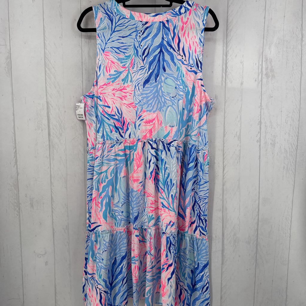 R118 XXL colorful v-neck slvls dress