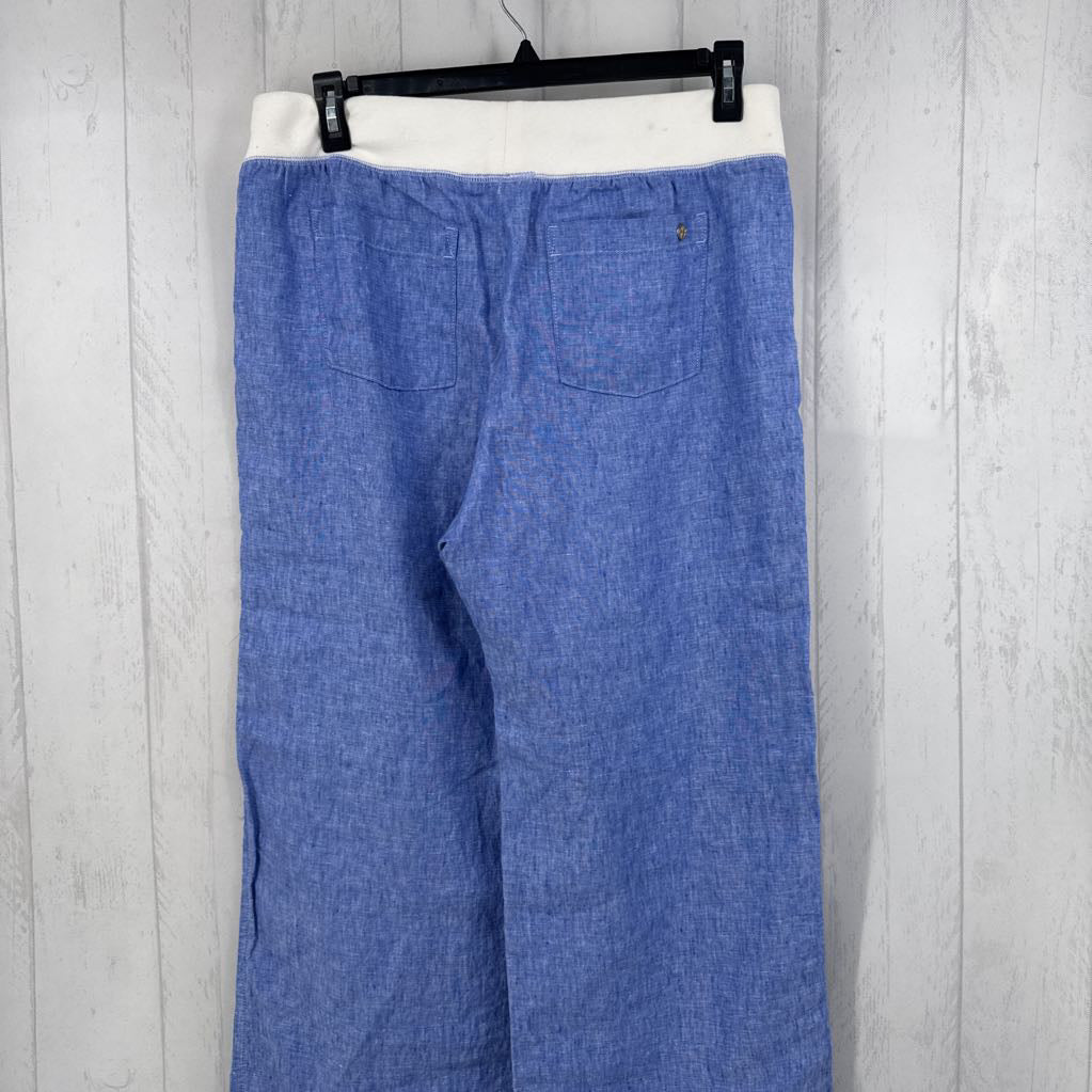 XL chambray wide leg pant