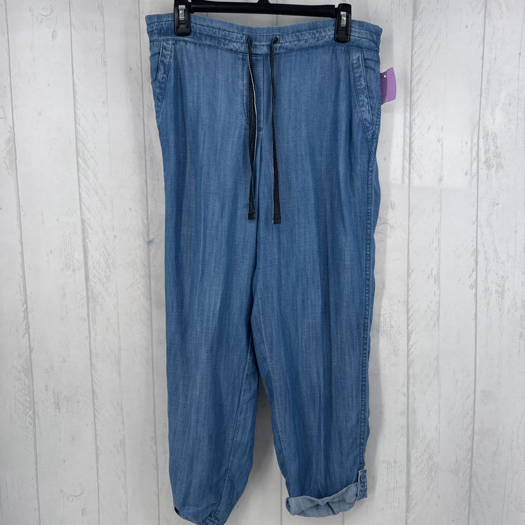 8 pull-on denim pant