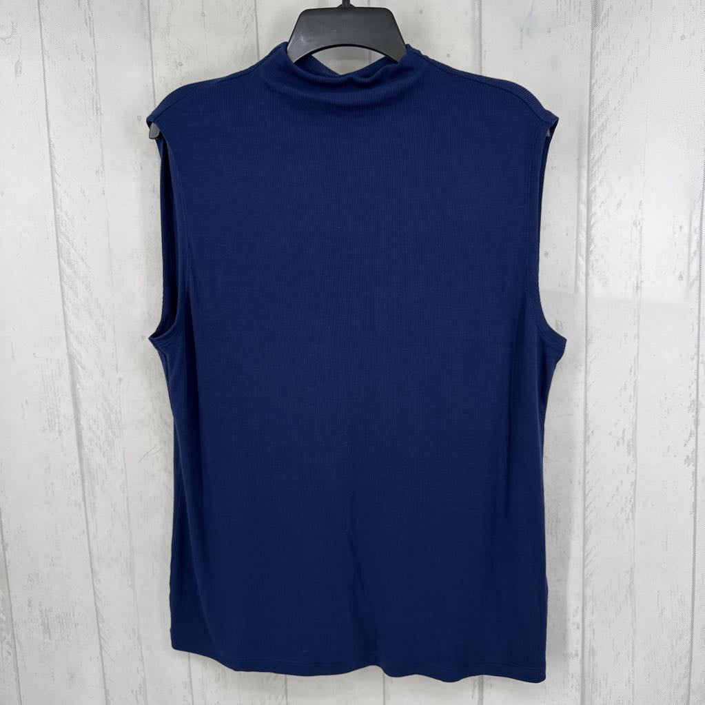 1x ribbed mock neck tank