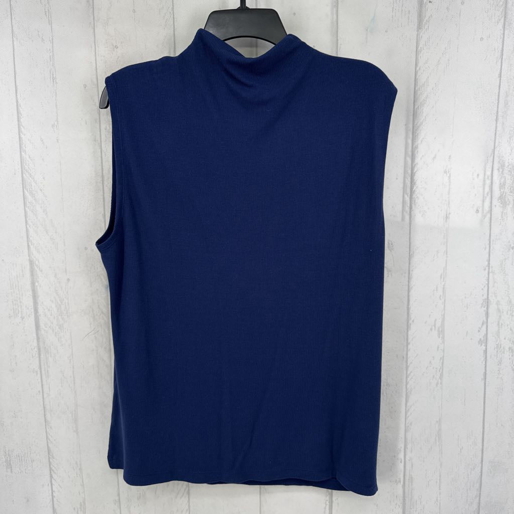 1x ribbed mock neck tank
