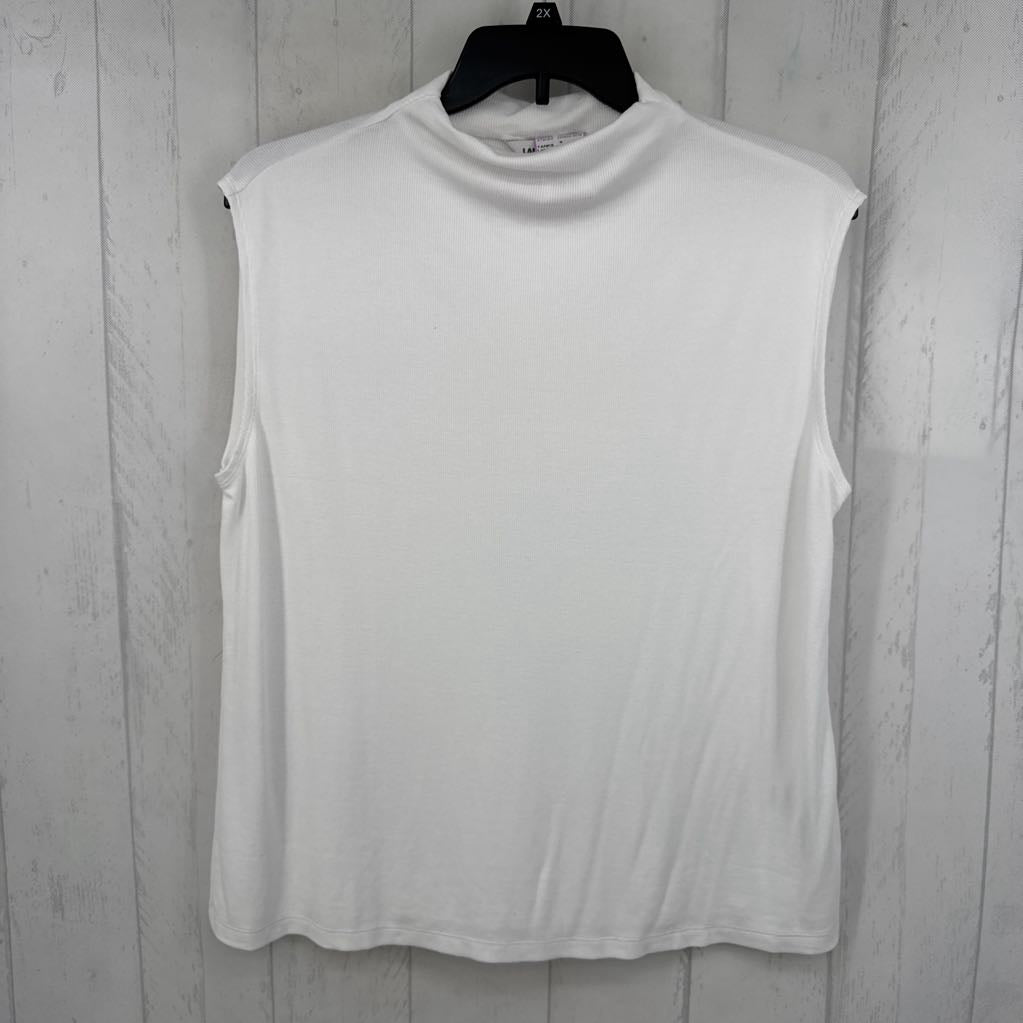 1x ribbed mock neck tank