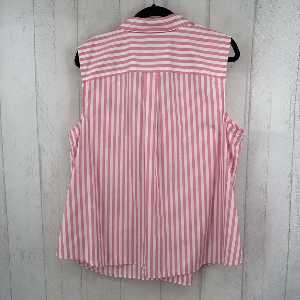 1x stripe slvls button shirt