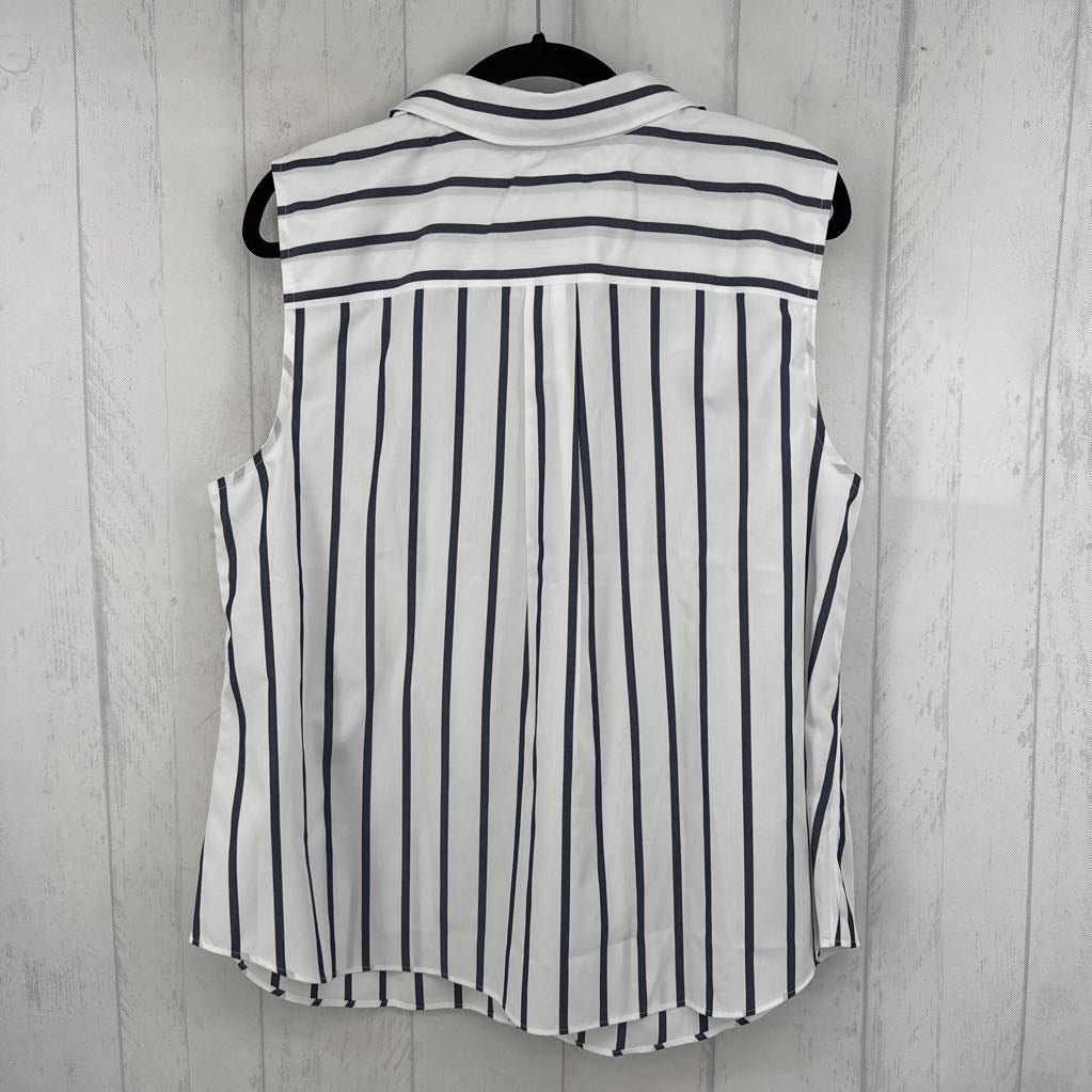 1x stripe slvls button shirt